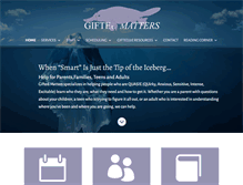 Tablet Screenshot of gifted-matters.com